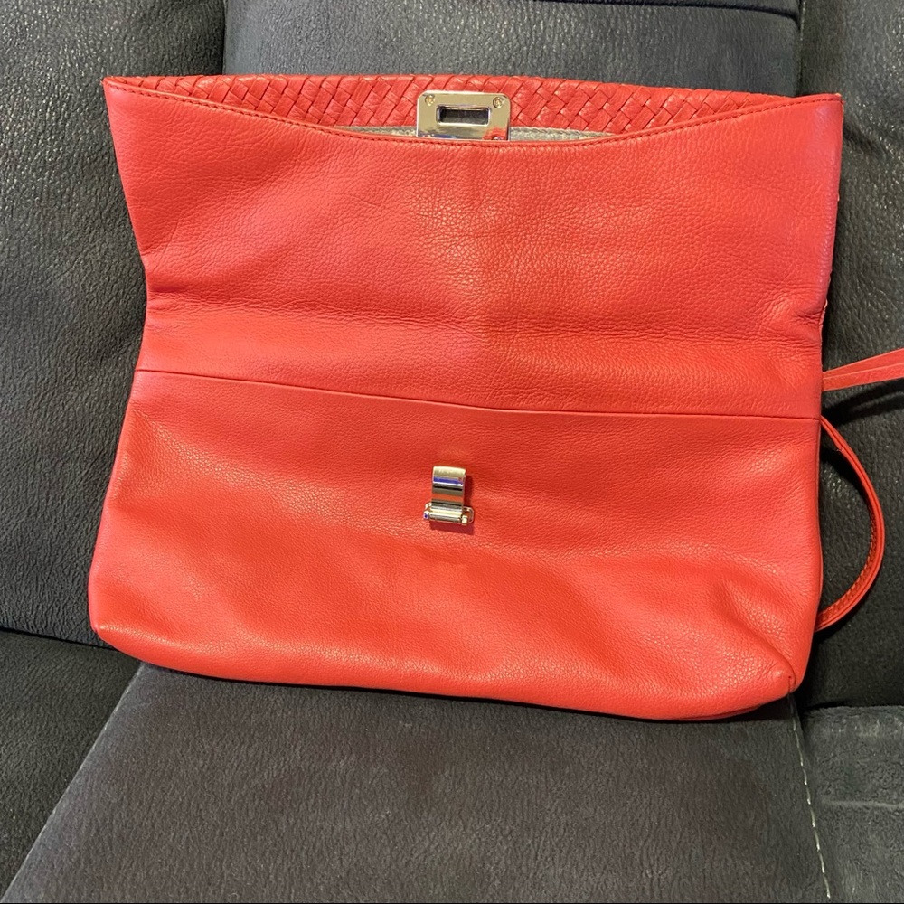 Elliott Lucca coral salmon orange colour woman Boho hand bag. Used. - Picture 9 of 14